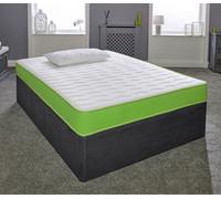 eXtreme Comfort Hybrid Memory Foam & Pinna-Coil Mattress - Soft/Medium Cooltouch+ Breathable - Green - 1 - European Double Mattress (140cm x 200cm)