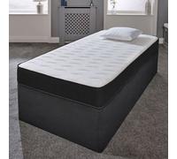 eXtreme Comfort Ltd Cooltouch Colours White Wave Hybrid Memory Foam & Pinna-Coil Innerspring Mattress With Black Border 5Ft King Size 150Cm X 200Cm