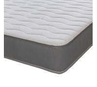 eXtreme Comfort Ltd Cooltouch Essentials Wave 18Cm Deep Grey Border Quilted Hybrid Spring Mattress Small Double