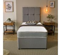 eXtreme Comfort Ltd Diamond Memory Foam & Spring Hybrid Mattress Breathable Cooling in White | Size: EU Double eXtreme Comfort Ltd White EU Double