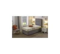 eXtreme Comfort Ltd Gold Damask Tufted Mattress 17cm Deep Dual-Sided Comfort Durable Cover in White | Size: Small Single eXtreme Comfort Ltd White Small Single