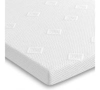 eXtreme comfort ltd Westwood EU Small Single Mattress Topper - 3 Inch Deep | Light Comfort Layer, Removable Zip Cover, Corner Straps, Soft Firmness, White. 80 x 200 x 7.5cm