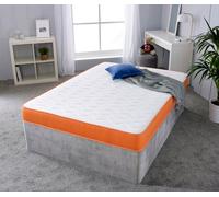 eXtreme Comfort Shorty Memory Foam Sprung Mattress - Coil Springs & Memory Foam Layer - Orange - 1 - 2ft6 Small Single Mattress (75cm x 190cm)