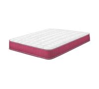 eXtreme Comfort Shorty Memory Foam Sprung Mattress - Coil Springs & Memory Foam Layer - Pink - 1 - 4ft6 Double Mattress (135cm x 190cm)