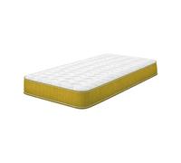 eXtreme Comfort Shorty Memory Foam Sprung Mattress - Coil Springs & Memory Foam Layer - Yellow - 1 - 3ft Single Mattress (90cm x 190cm)