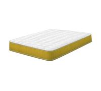 eXtreme Comfort Shorty Memory Foam Sprung Mattress - Coil Springs & Memory Foam Layer - Yellow - 1 - 4ft6 Double Mattress (135cm x 190cm)