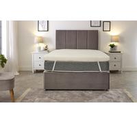 eXtreme Comfort Westwood Fabric Mattress Topper - 3" Deep, Plush Comfort, Breathable Design - White - 1 - European King Size Mattress (160cm x 200cm)