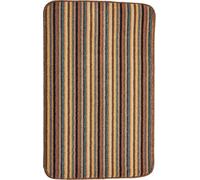 eXtreme Dandy By William Armes, Ios Stripe Indoor Washable Rug, Brown, 80 X 50
