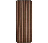 eXtreme Dandy by William Armes, Ios Stripe Indoor Washable Rug (Chocolate, 240 x 67cm Runner)