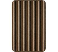 eXtreme Dandy By William Armes, Ios Stripe Indoor Washable Rug, Chocolate, 80 X 50