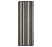 eXtreme Dandy by William Armes, Ios Stripe Indoor Washable Rug (Silver, 180 x 67cm Runner)