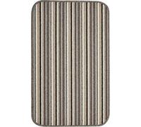 eXtreme Dandy By William Armes, Ios Stripe Indoor Washable Rug, Silver, 80 X 50