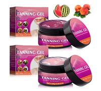 Extreme Dark Intensive Tanning Luxe Gel,Extreme Dark Intensive Tanning, Sunbed Tanning Accelerator,Peachapple Tanning Gel, Intensive Soft Brown Tanning Accelerator Cream (MIX 2PC)