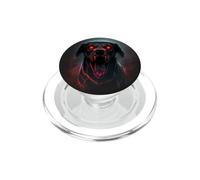 Extreme dog with red eyes PopSockets PopGrip for MagSafe