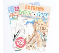 Extreme Dot to Dot Puzzle Books Pack of 2, 44 Puzzles Each