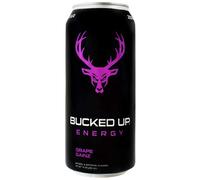 Extreme Energy Bucked Up Energy 2021 Flavors Zero Sugar Energy Drinks 16 Ounce Cans (Grape Gainz, 4 Cans)