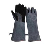 Extreme Fire and Heat Resistant Gloves Leather with Aluminum Foil Insulated Suitable for Barbecue Tig Welding Mig
