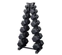 EXTREME FITNESS Dumbbell Hex Rubber Weights Storage Rack 2kg-30kg Dumbbells Gym Sets (230)
