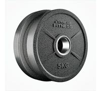 Extreme Fitness Rubber Olympic Weight Plate Sets 2" Barbell - Grip Handles for Strength Training and Weightlifting - 1.25 to 25kg Pairs (5KG x 2)