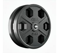 Extreme Fitness Rubber Olympic Weight Plate Sets 2" Barbell - Grip Handles for Strength Training and Weightlifting - 1.25 to 25kg Pairs (25KG x 2)