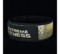 Extreme Fitness Womens Weightlifting Belt | Olympic Lifting, Sparkle Belt 4 Inches, Back Support For Power Lifting and Athletes (Gold, Medium)