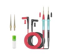 Extreme Flexible 108cm Multimeter Test Cables Gold Veneered Replaceable Tiny Tip for Accurate Component Pin Measurement and Assessment Replaceable Extreme Pointed Steel Needle Test Probes