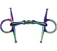 Extreme Full Cheek Rainbow Jointed Horse Bit - Stainless Steel Eggbutt Snaffle for Training & Control - Available in 4", 5", 5.5" (5.5in)