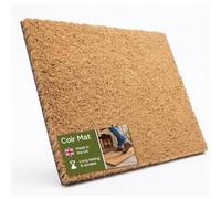 eXtreme Heavy Duty Coir Matting Roll - Cut to Size, 2m x 3m | Dirt Trapping Entrance Coir Door Mat, Non Slip PVC Backing, Indoor Outdoor Use for Hallway, Porch & Entry Floor Protection