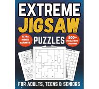 Extreme Jigsaw Sudoku Puzzle Book for Adults, Teens & Seniors: 500+ Advanced Puzzles with Killer, Diagonal, Even-Odd, Hyper & Samurai Variants (Jigsaw Sudoku Collection)