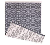 eXtreme Lightweight Indoor/Outdoor Reversible Plastic Waterproof Rug Mat 120 x 170cm (Diamonds Grey)
