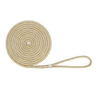Extreme Max 3006.2144 BoatTector Double Braid Nylon Dock Line - 5/8" x 35', White & Gold