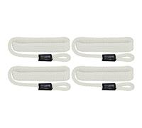 Extreme Max 3006.3314 BoatTector Solid Braid MFP Fender Line Value 4-Pack - 3/8" x 5', White