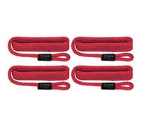 Extreme Max 3006.3366 BoatTector Solid Braid MFP Fender Line Value 4-Pack - 3/8" x 5', Red