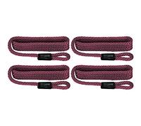 Extreme Max 3006.3375 BoatTector Solid Braid MFP Fender Line Value 4-Pack - 3/8" x 5', Burgundy