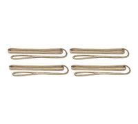 Extreme Max 3006.3378 BoatTector Premium Double Braid Nylon Fender Line Value 4-Pack - 3/8" x 6', White & Gold