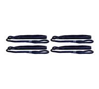 Extreme Max 3006.3422 BoatTector Premium Double Braid Nylon Fender Line Value 4-Pack - 3/8" x 6', Navy