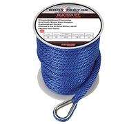 Extreme Max 3006.3478 BoatTector Solid Braid MFP Anchor Line with Thimble - 1/2" x 100', Royal Blue
