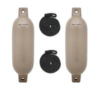 Extreme Max 3006.7435 BoatTector Fender Value 2-Pack, 4.5" x 16" - Sand