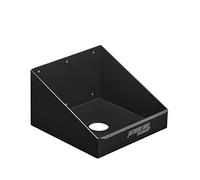 Extreme Max 5001.6128 Rag in a Box Wall-Mount Aluminum Dispenser Storage Rack Organizer for Enclosed Race Trailer, Shop, Garage, Storage - Black