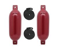 Extreme Max Standard 3006.7589 BoatTector Inflatable Fender Value 2-Pack-4.5" x 16", Cranberry