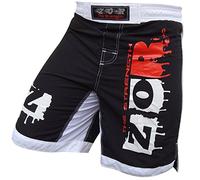 Extreme MMA Fight Shorts UFC Cage Fight Grappling Muay Thai Boxing Kikcboxing Martial Art Training Clothing Uniform Black (Black, XL)