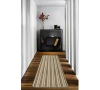 eXtreme MODERN MACHINE WASHABLE ANTI SLIP KITCHEN UTILITY HALL LONG RUNNER DOOR MAT RUG (Cream, 240 x 67cm runner)
