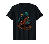 Extreme Mountain Biker Adventure Illustration T-Shirt