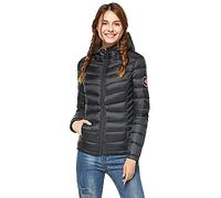Extreme Pop Womens Pure Goose Down Hooded Jacket for Winter Spring 6 Colours (M, Black)
