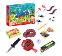 Extreme Prank Set - 15 Piece Realistic Gag Toy Collection, Practical Joke Kit | Funny Trick Toys For April Fools Day Halloween Party Home Kids Teens Adults Entertainment Surprise Accessories