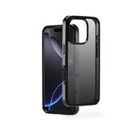 Extreme Protect Mobile Phone Case for Apple iPhone 16 Pro (Bumper D3O Licensed, Shockproof, Drop-Proof and Shatterproof, Case for Inductive Charging, Colour Gradient) Black