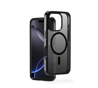 Hama Extreme Protect Mobile Phone Case for iPhone 16 Pro and MagSafe (D3O Bumper, Shockproof, Drop-Proof, Shatterproof, Magnetic Case for Inductive Charging, Gradient) Black