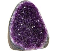 Extreme Rocks & Fossils Amethyst Cluster - .5 to 1 lb. Cluster with Polished Edges. Powerful, Deep Purple Crystals. Geode from Uruguay