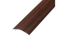 eXtreme Self Adhesive Angle Edge Flooring Strip | 8ft Stick-Down Door Strip for Laminate, Tile, Wood, & Lino Flooring | Sturdy, Waterproof, and Dirt-Resistant Ramp Threshold Bar - Dark Walnut