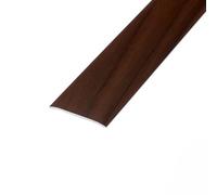 eXtreme Self Adhesive Flat Threshold Strip | 3ft Stick-Down Transition Strip for Laminate, Tile, Wood, and Lino Flooring | Waterproof, Dirt-Resistant, and Sturdy Door Threshold Bar - Dark Walnut